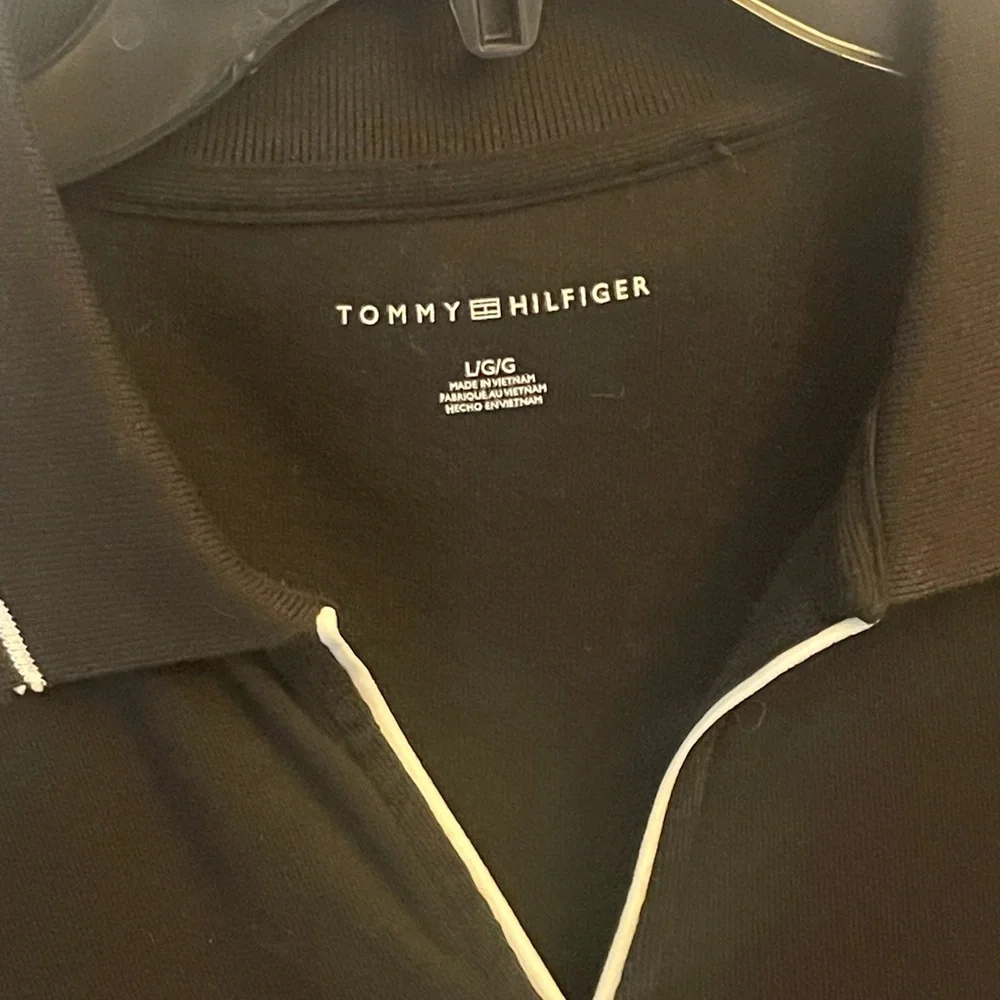 Tommy Hilfiger Women's Stretch Cotton Black Polo Dress Size L - Picture 3 of 7